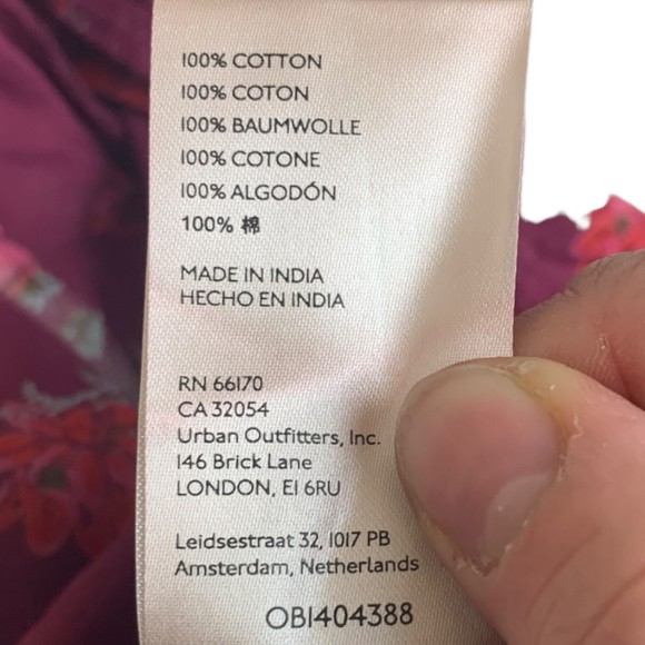 NWT Free People Women Amanda Ruffle Top Sultry Combo Large Long Sleeves - Picture 7 of 13